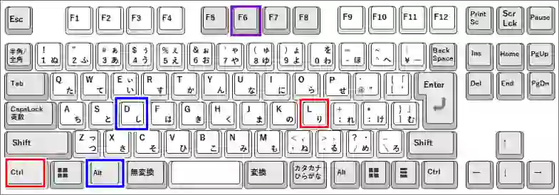 ショートカットキーランキングアドレスバー選択