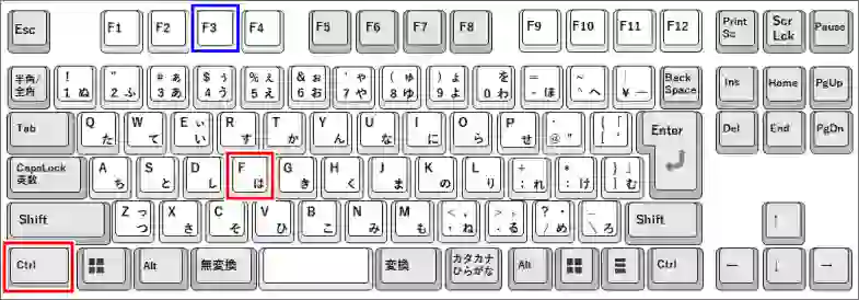 ショートカットキーランキング文字検索