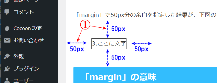 marginの役目