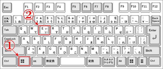 Windows11でファイルを開かずに中身を見るでエクスプローラーの開き方