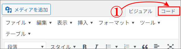 別ページの記事の途中にリンクを飛ばすためのコードを書く画面にする