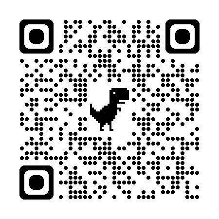 恐竜がいるGoogleのQRコード